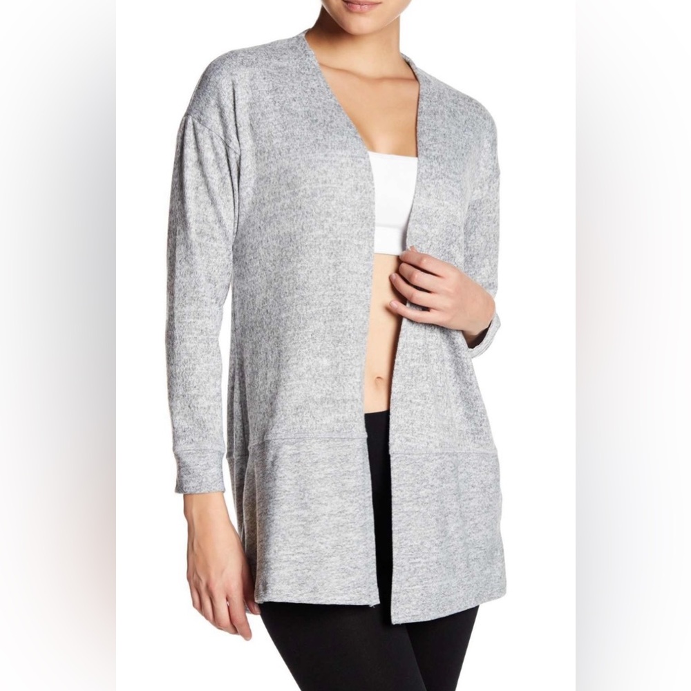 Hiatus Woman's Extra Large Gray Cozy Open Long Sleeve Cardigan Sweater NWT